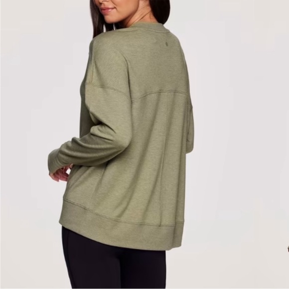 RBX Sunrise French Terry Sweatshirt brown L nwt - Picture 4 of 9